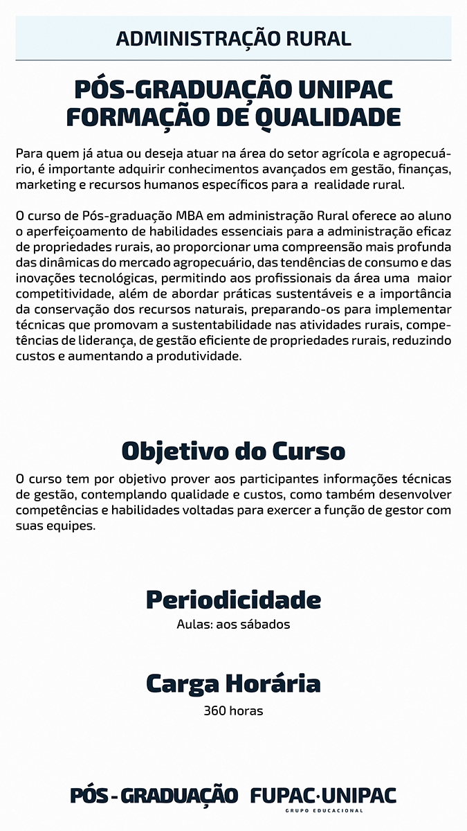 Ebook Administração Rural